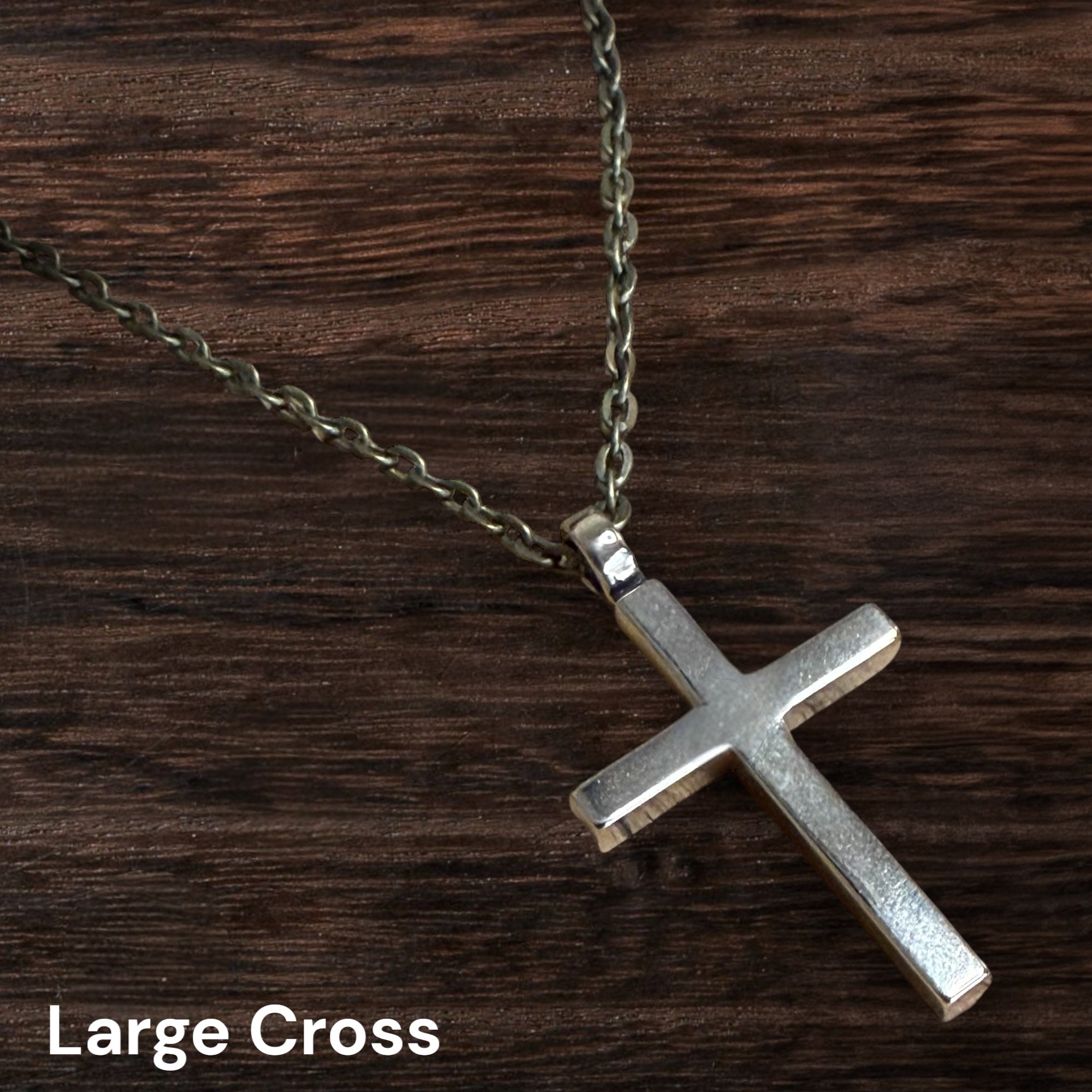 FAITH Classic Cross Necklace - Bronze