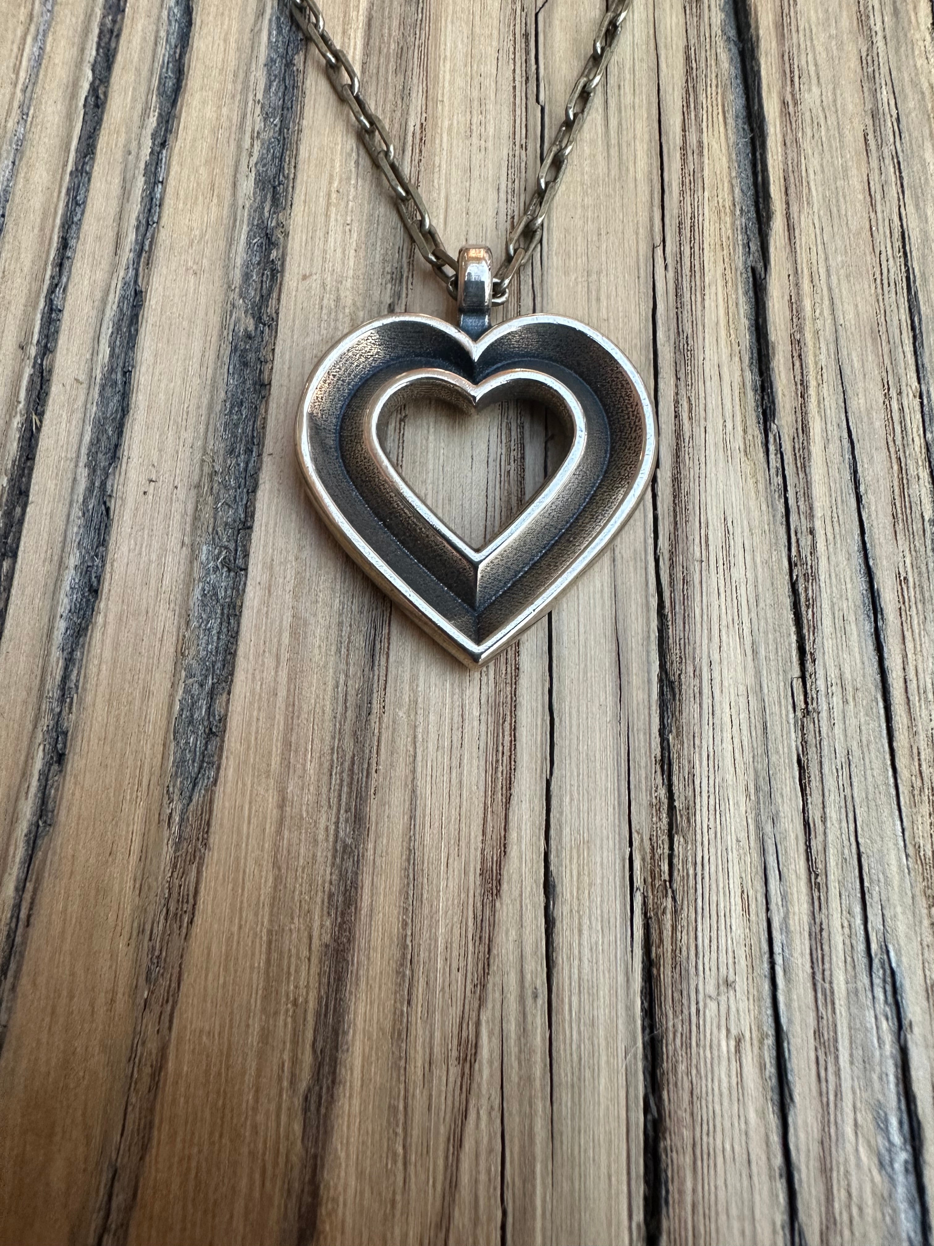 LOVE Heartbeat Necklace - Bronze