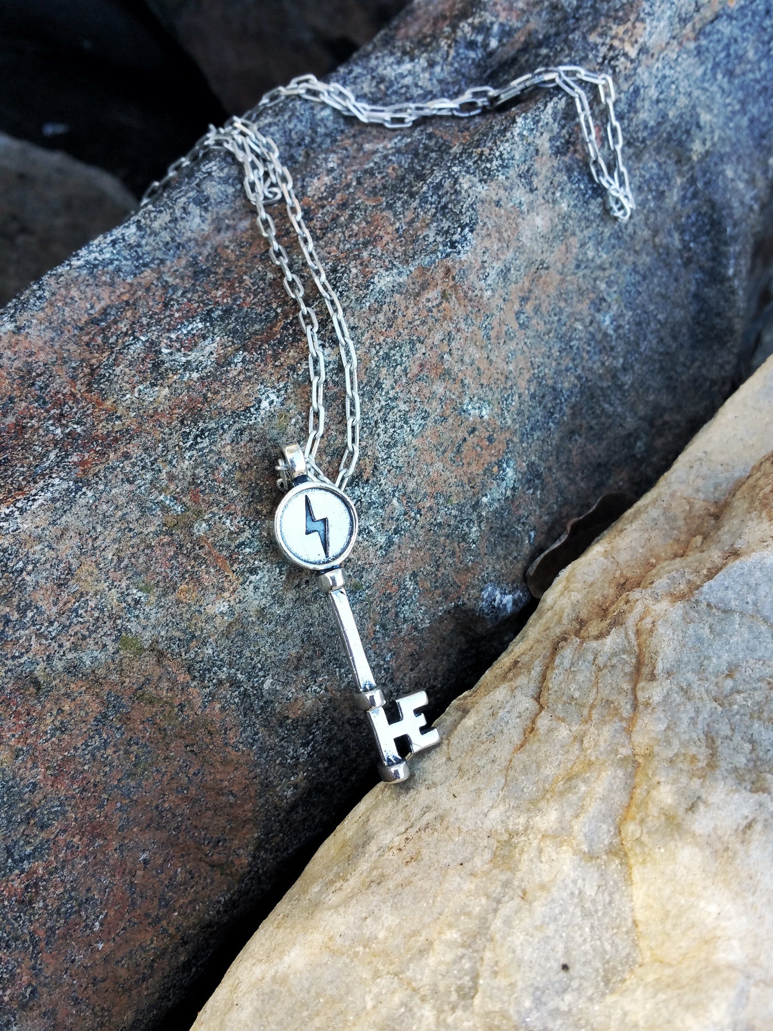 FREEDOM Deliverance Skeleton Key- Sterling Silver HONOR EMBLEM Jewelry