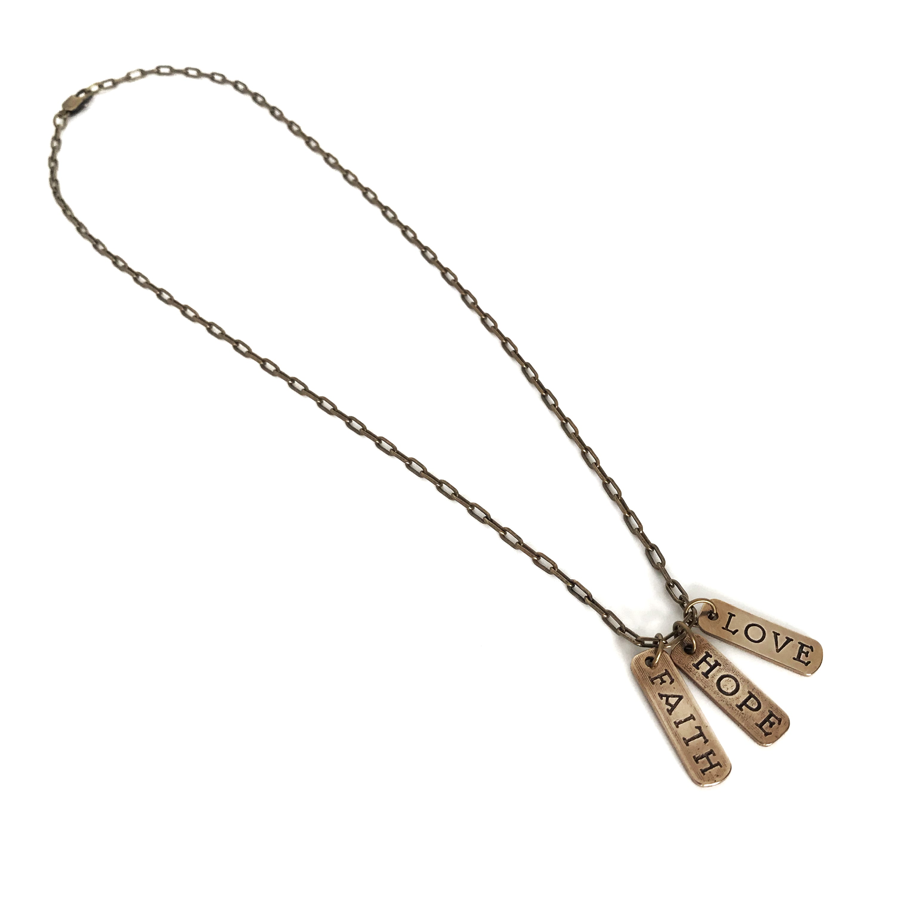 Word of Honor Tattoo Necklace - Bronze