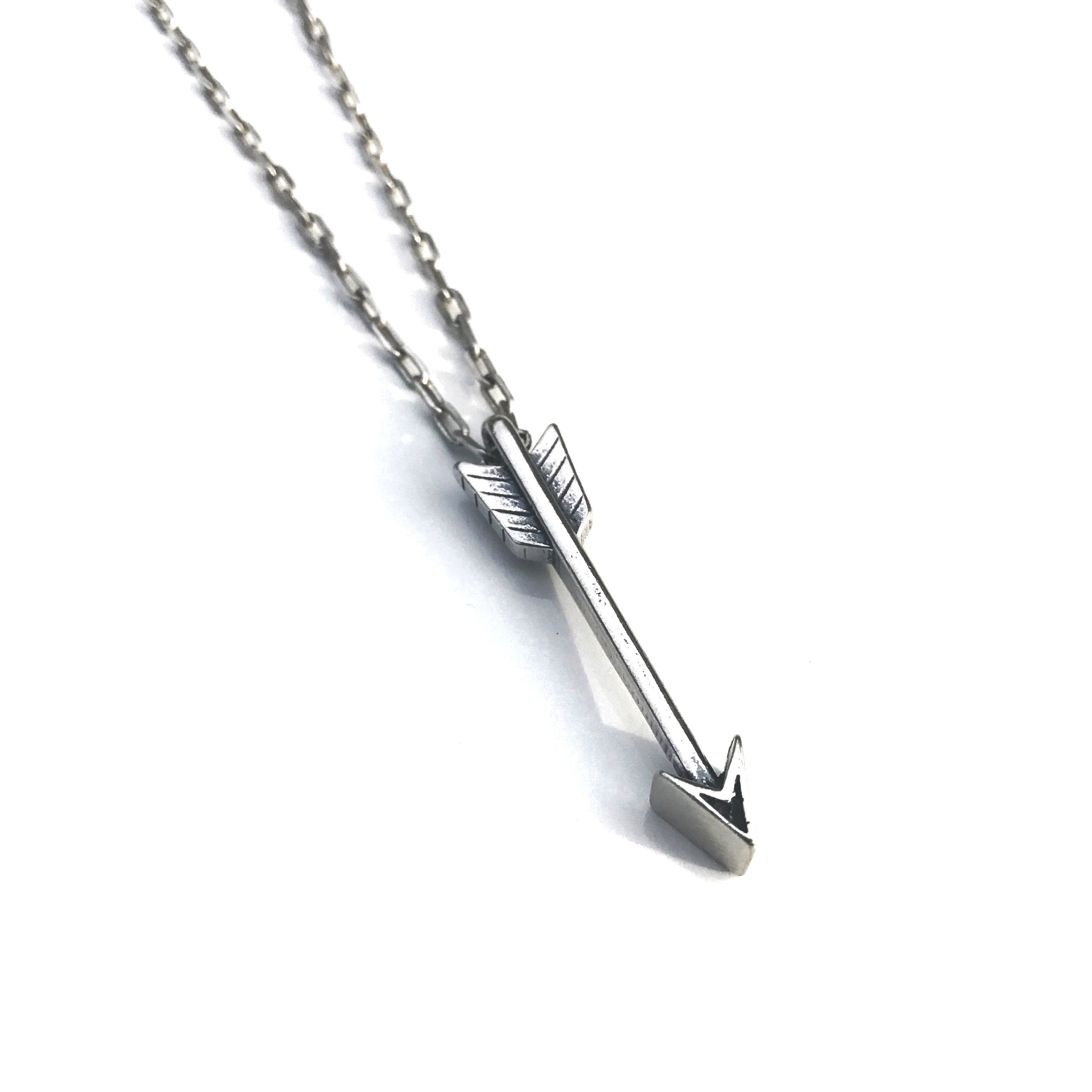 STRENGTH Arrow of Courage Necklace - Sterling Silver